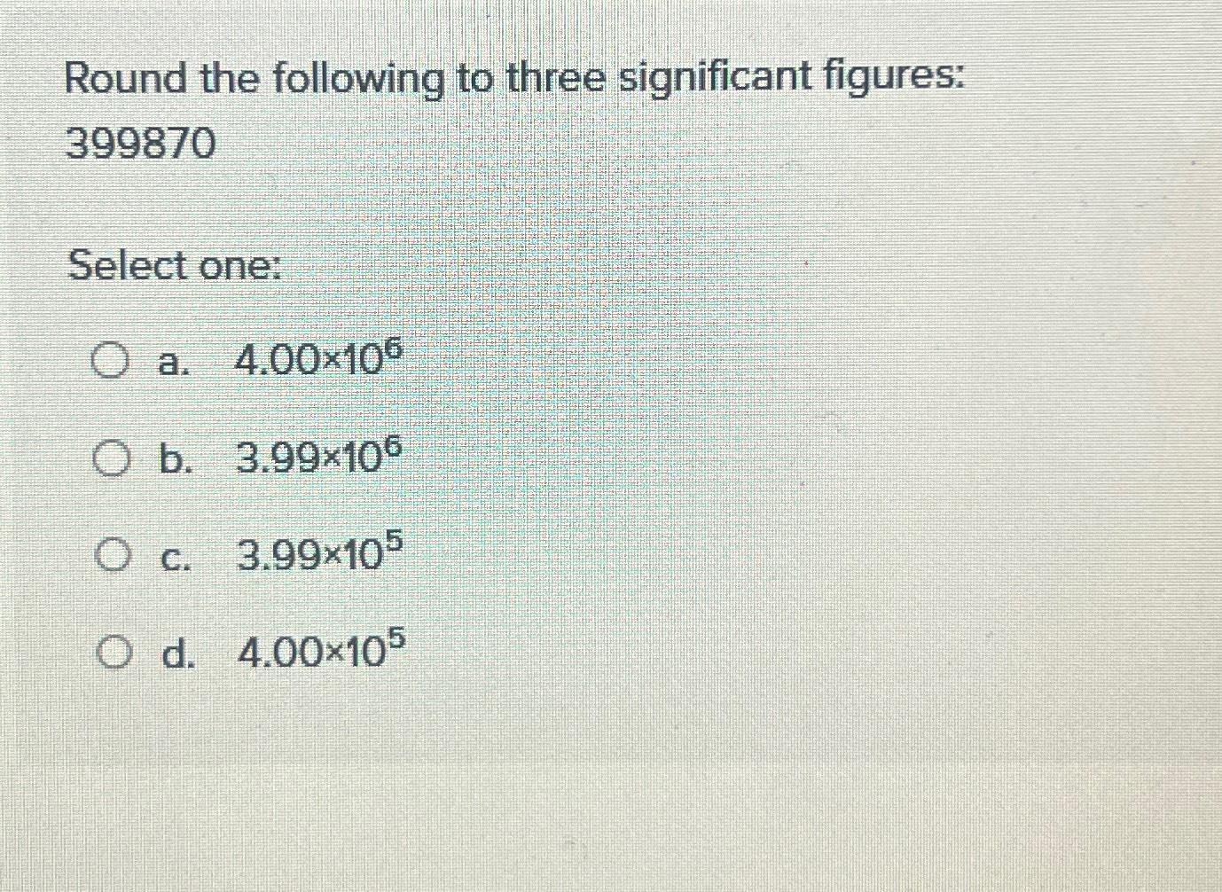 Solved Round the following to three significant figures: | Chegg.com