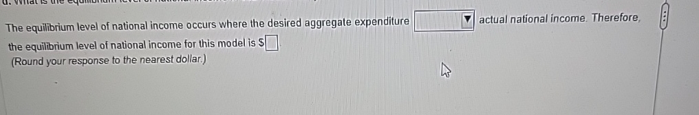 Solved The equilibrium level of national income occurs where | Chegg.com