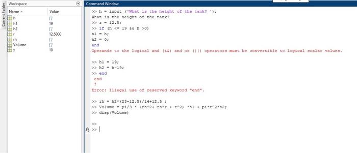 Solved 2. The tank in a water tower has the geometry shown | Chegg.com