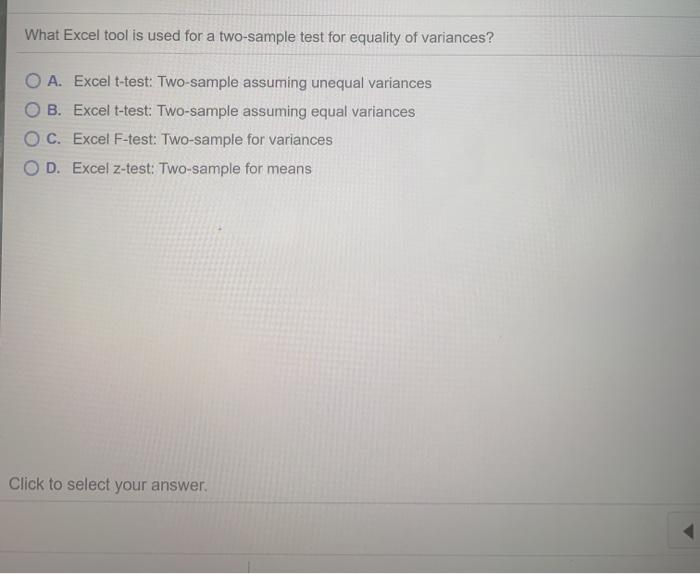 solved-what-excel-tool-is-used-for-a-two-sample-test-for-chegg