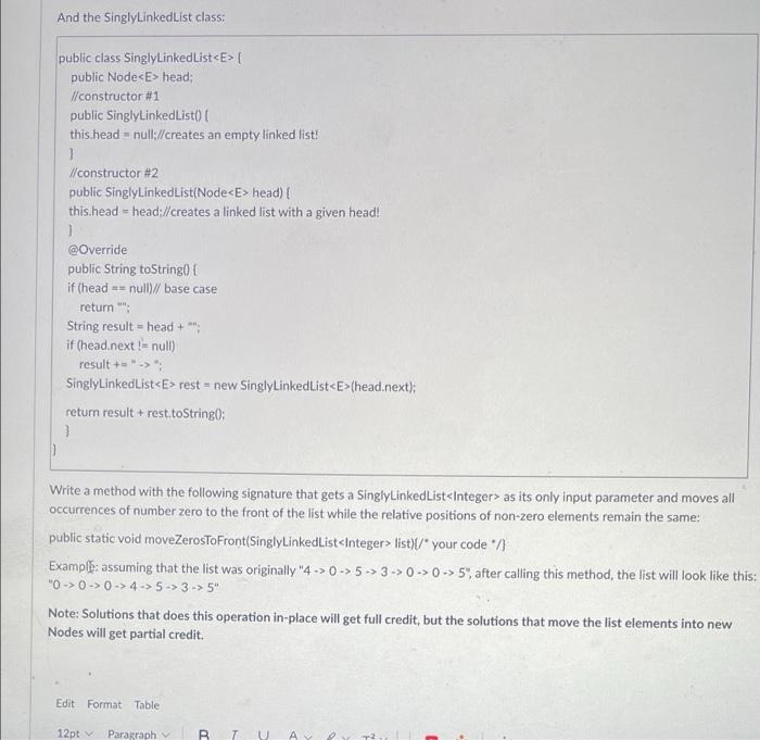 Solved D Question 11 Consider the Node class: public class | Chegg.com