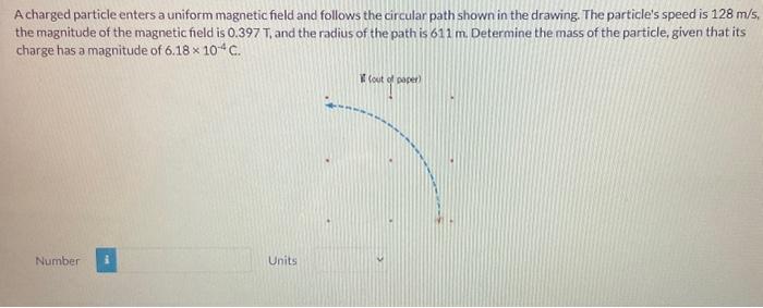 Solved A charged particle enters a uniform magnetic field | Chegg.com