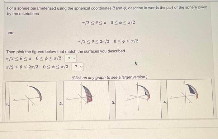 Solved For a sphere parameterized using the spherical | Chegg.com