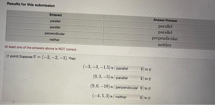 Solved 280 Vector Products: Problem 6 Previous Problem | Chegg.com