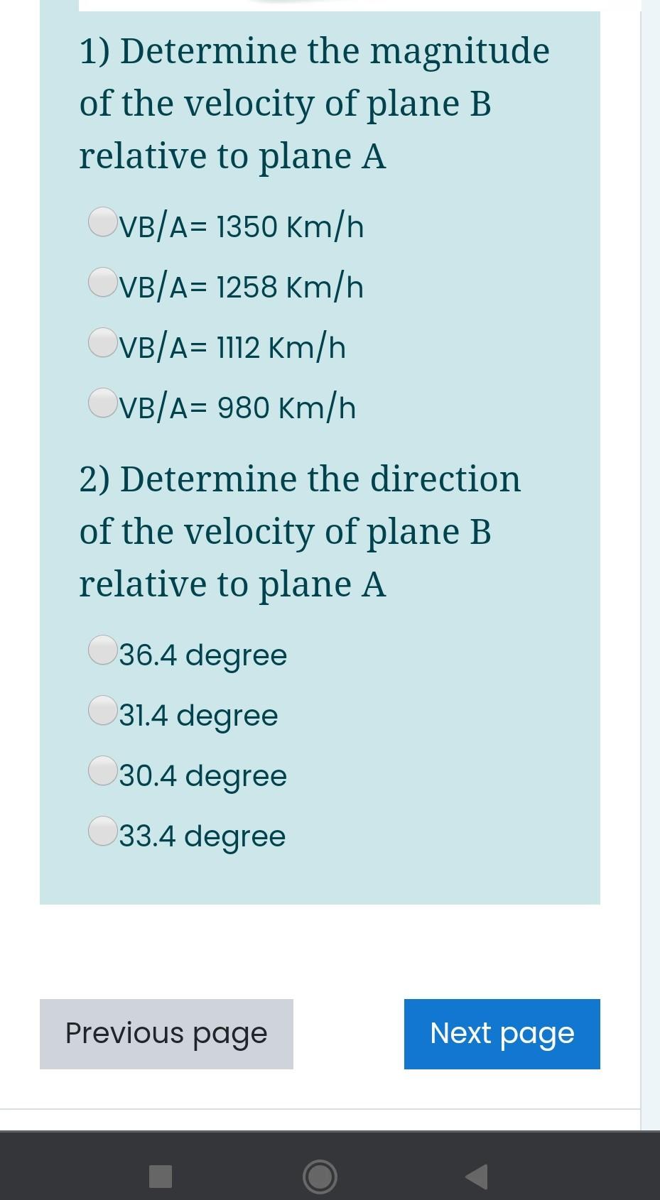 Solved Two Planes A And B Are Traveling With The Constant | Chegg.com