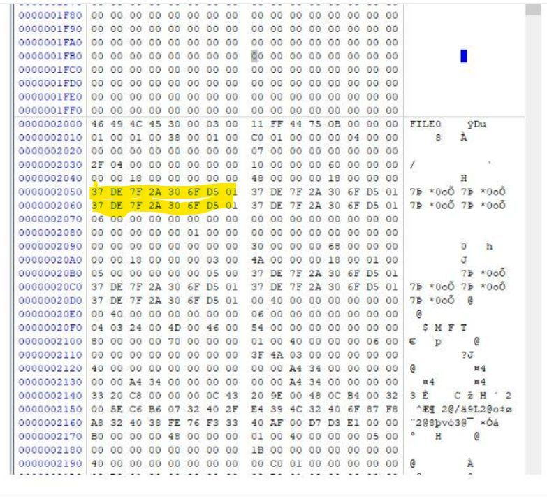 File. Create Time Solved 6. File creation information 8 bytes:The 8 bytes | Chegg.com