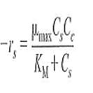 The production of a product P from a particular gram negative bacteria follows the Monod growth law...-1