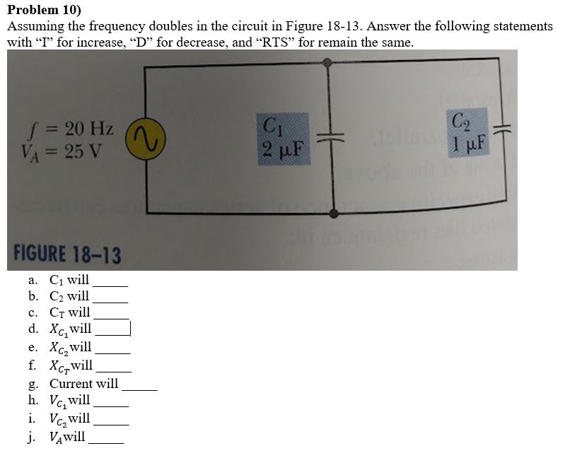 Solved Problem 10)Assuming the frequency doubles in the | Chegg.com