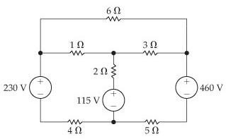 Solved Use the mesh-current method to find the total power | Chegg.com