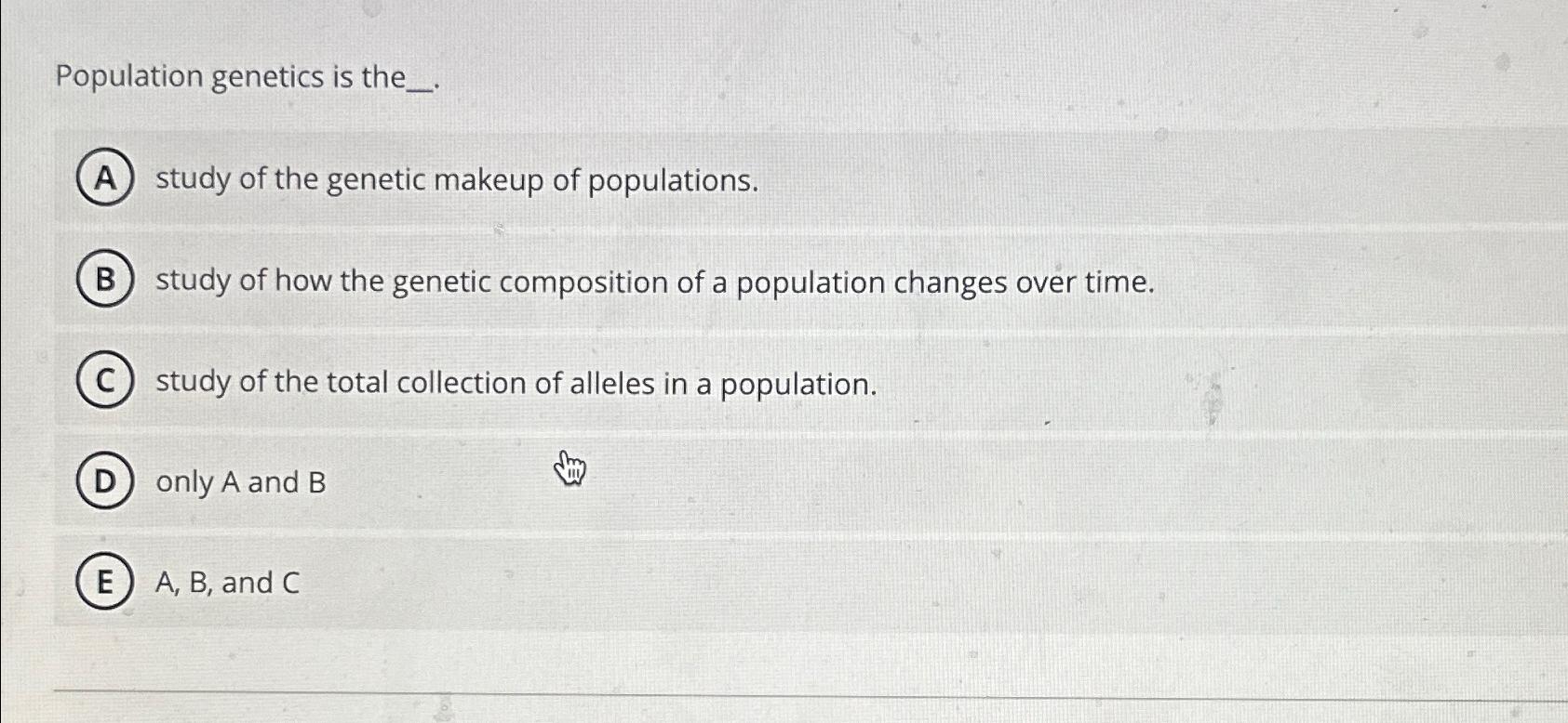 Solved Population is the_.study of the