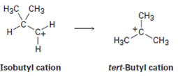 Solved: The isobutyl cation spontaneously rearranges to the tert-b... |  Chegg.com
