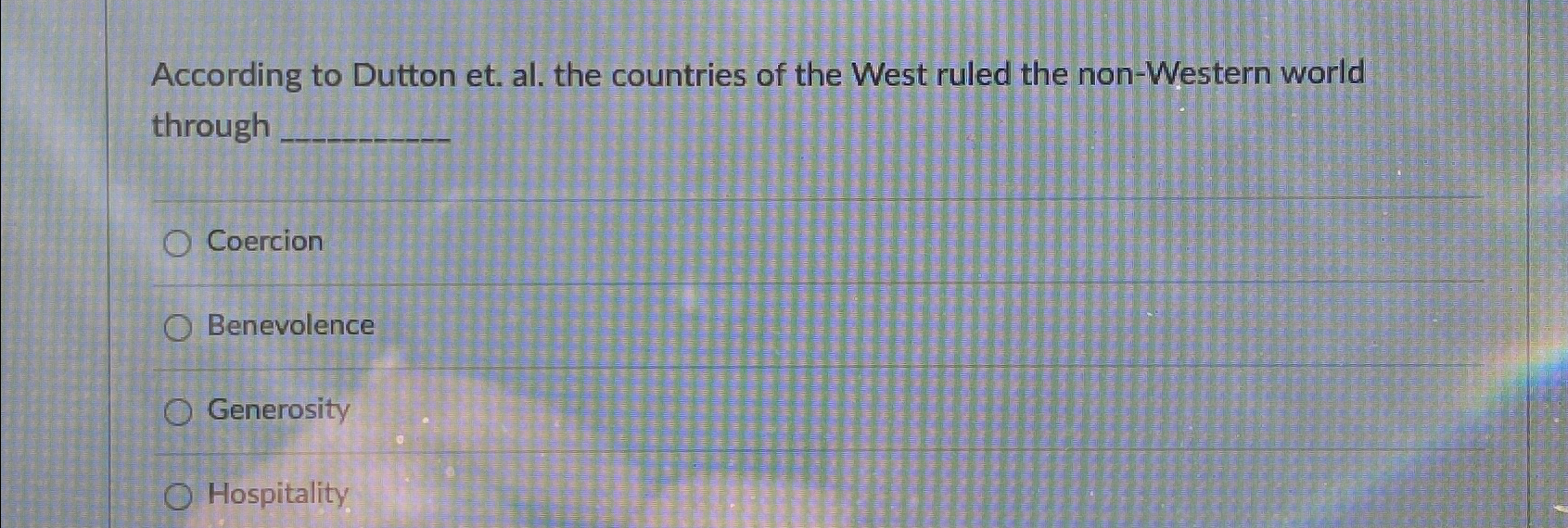 Solved According to Dutton et. ﻿al. ﻿the countries of the