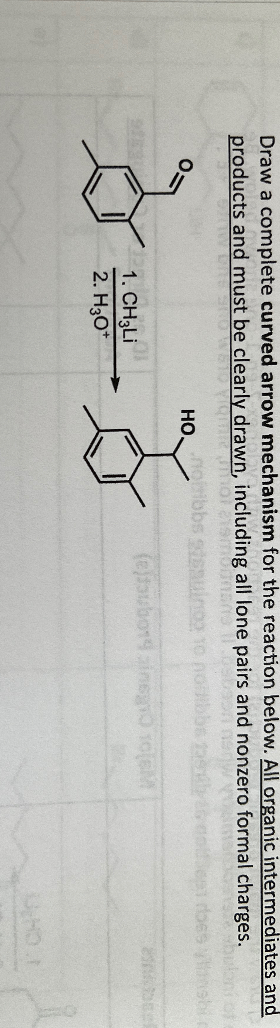 Solved Draw a complete curved arrow mechanism for the | Chegg.com