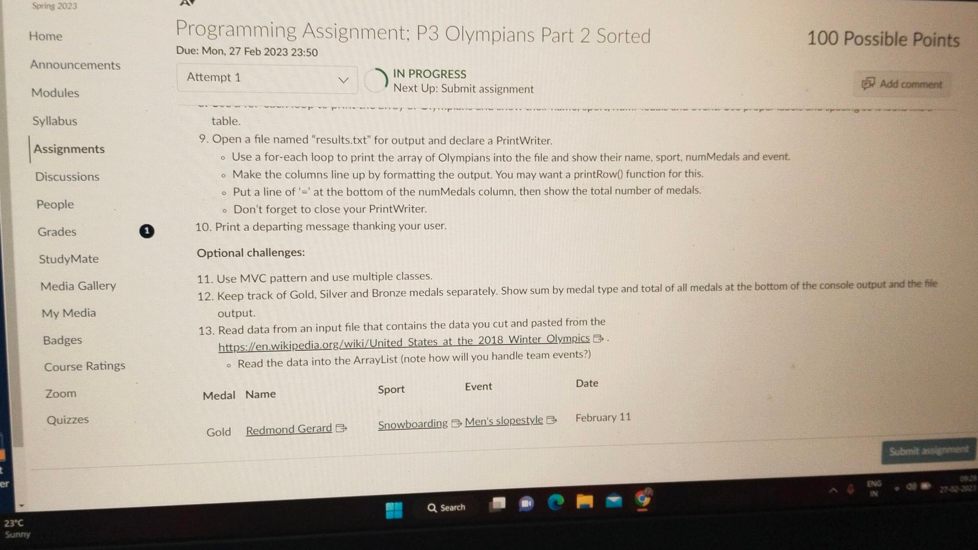 Solved 1 Goals - To write your own class in a program. - To | Chegg.com