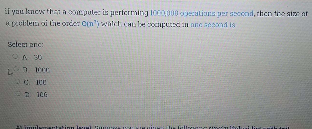 if you know that a computer is performing 1000,000 | Chegg.com