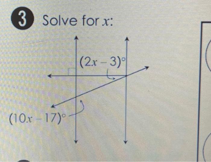 Solved Solve for x : | Chegg.com