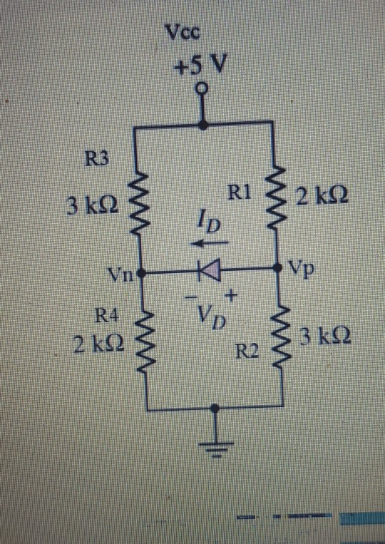 Solved determine if the diode is on or off by assuming the | Chegg.com