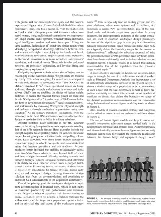Solved Designing Military Systems for Women in Combat Pamela | Chegg.com
