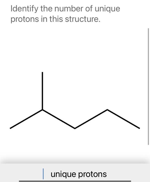 Solved Identify the number of unique protons in this | Chegg.com