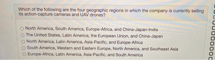 Solved Which of the following are the four geographic | Chegg.com