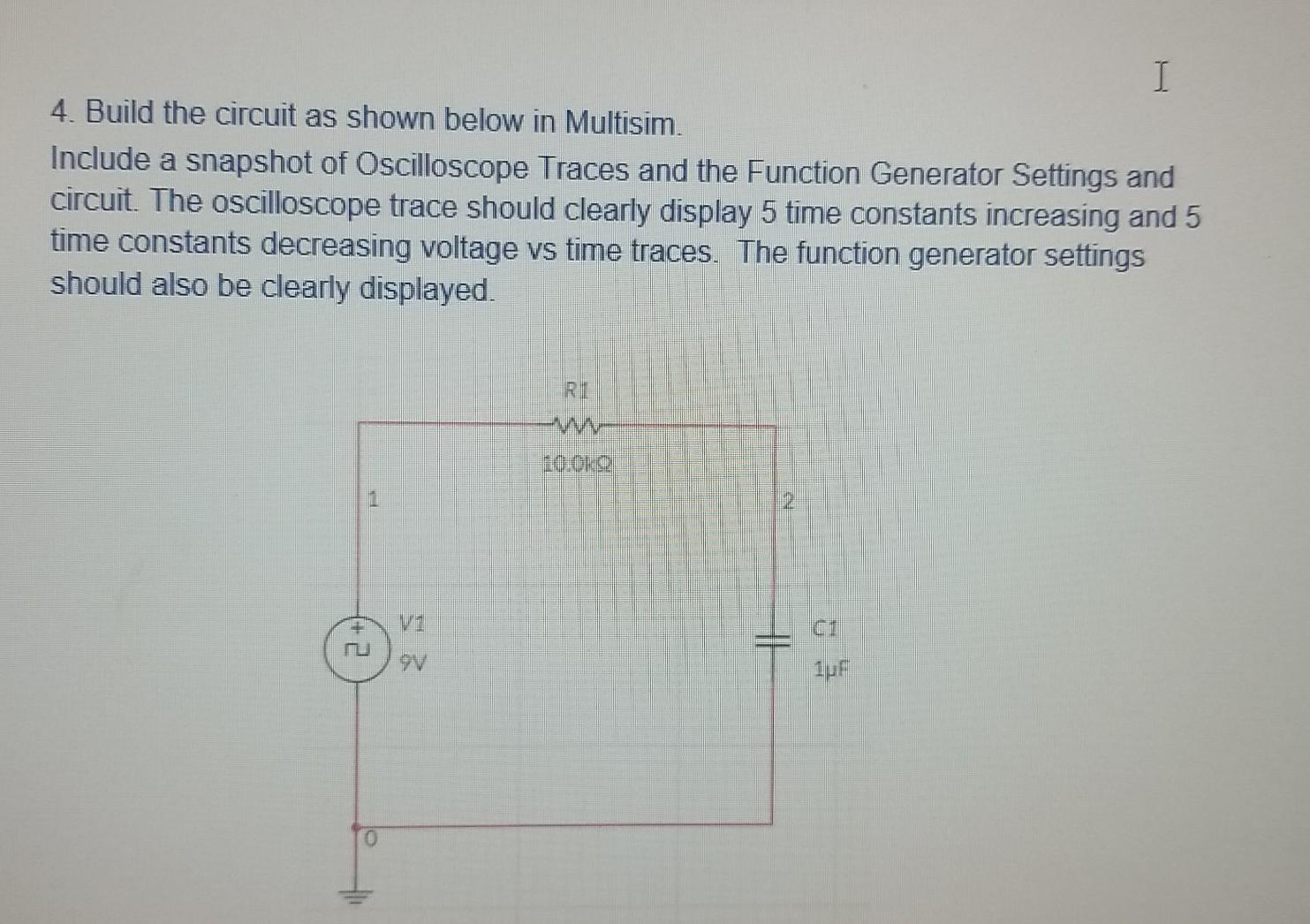 Solved 1. a build the circuit as shown below in Multisim | Chegg.com