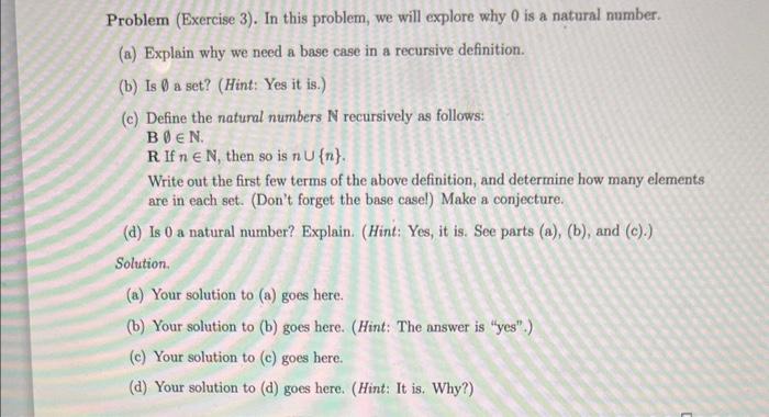 ファミリア Solved Problem (Exercise 1). Let Zx be the set of nonzero