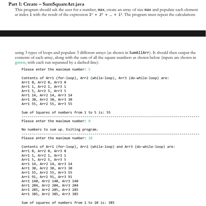 Solved Please help me create a Java code in "Array Syntax" | Chegg.com