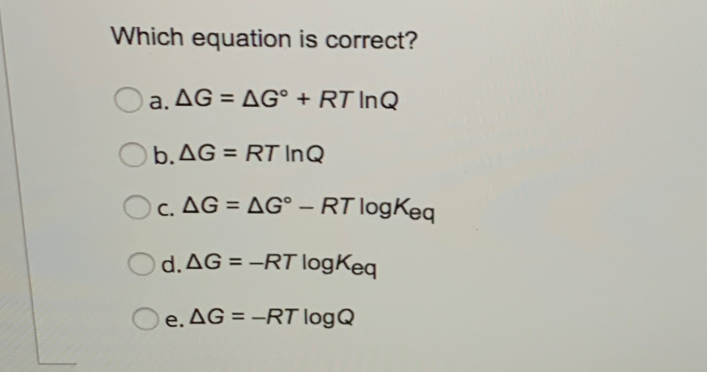Solved Which equation is | Chegg.com