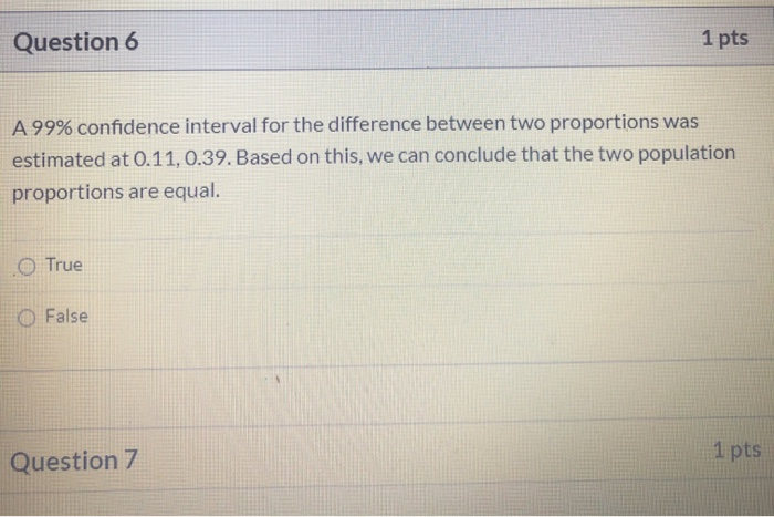 Solved A 99% confidence interval for the difference between | Chegg.com