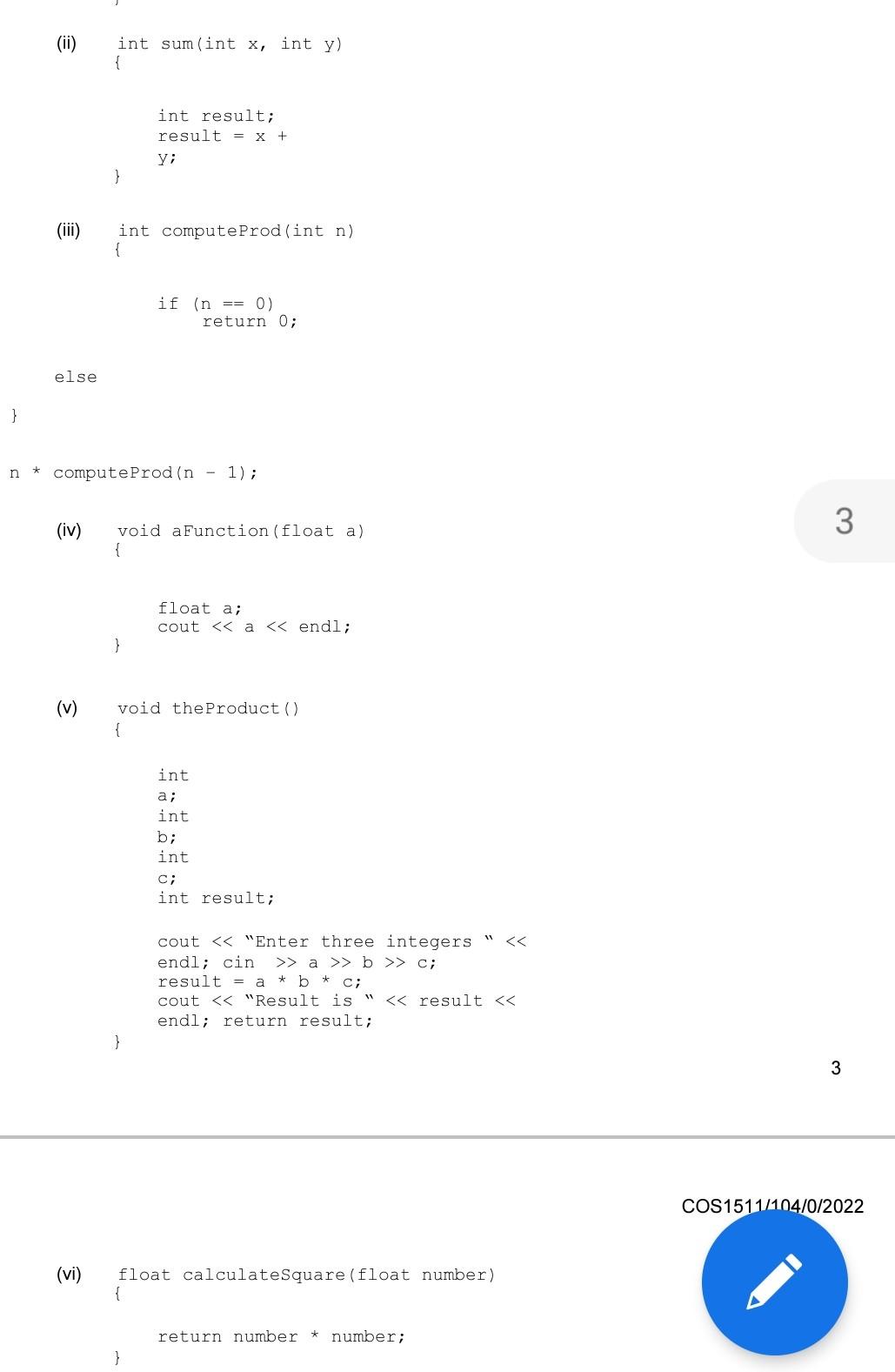 Solved Please help me find errors in each of the following | Chegg.com