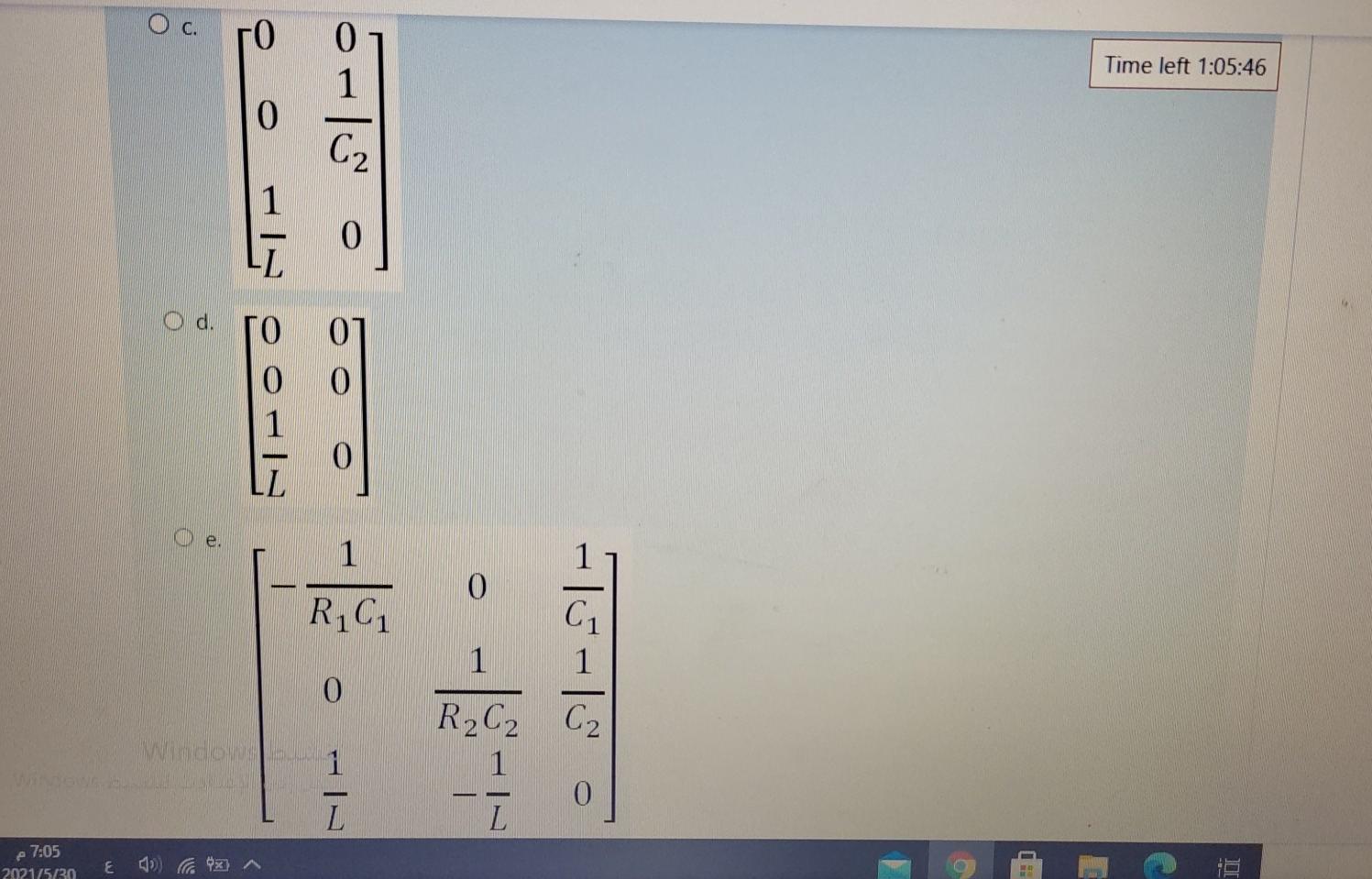 Solved Time left 1:06:44 In the figure shown, V, and is are | Chegg.com