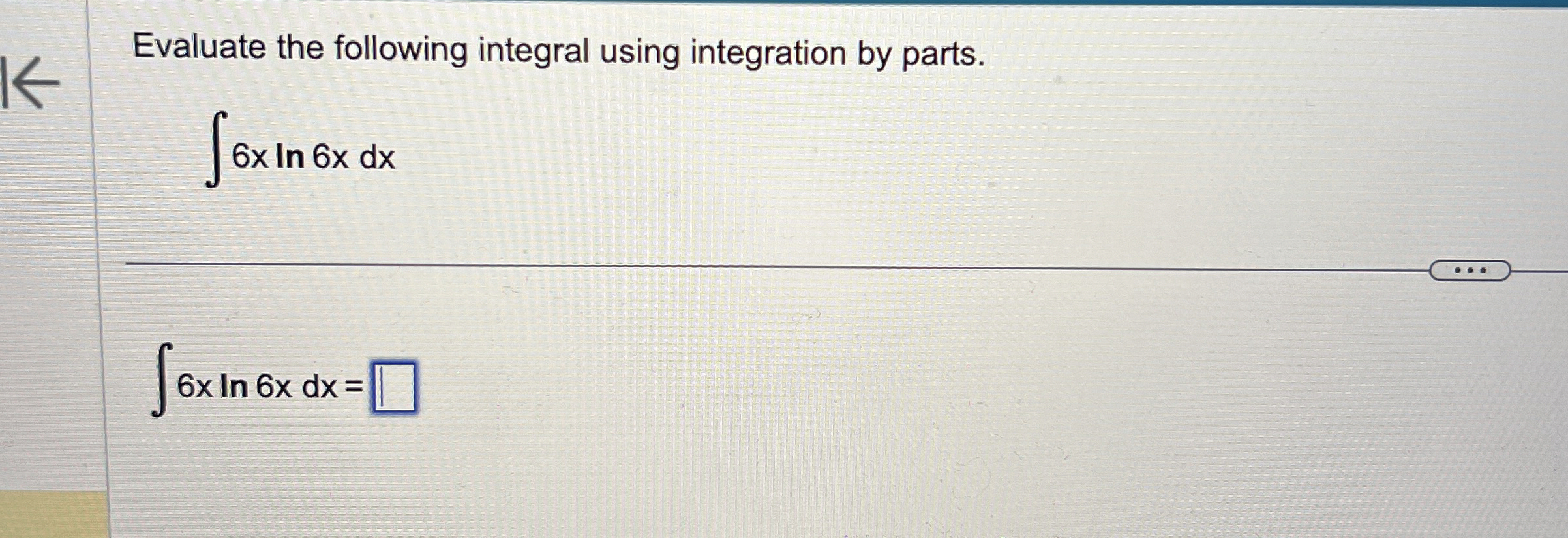 Solved Evaluate the following integral using integration by | Chegg.com