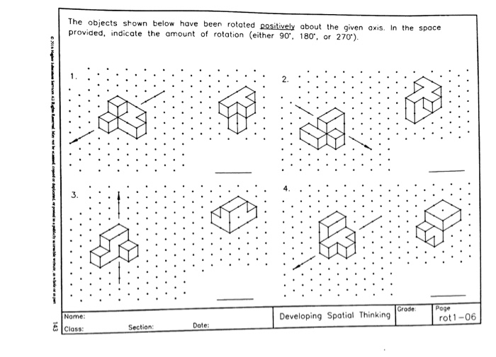 Solved The objects shown below have been rotated positively | Chegg.com