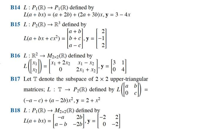 Solved For Problems B13-B18, Determine Whether The Given | Chegg.com