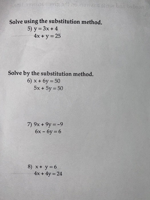 8x 5y 9 3x 2y 4 by substitution method