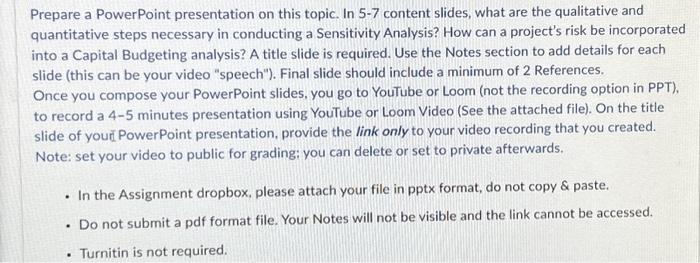 Solved Prepare a PowerPoint presentation on this topic. In | Chegg.com