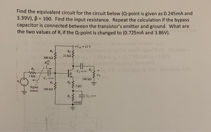Solved Find the equivalent circuit for the circuit below | Chegg.com