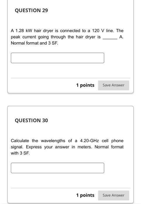 Solved A 1.28 kW hair dryer is connected to a 120 V line. | Chegg.com
