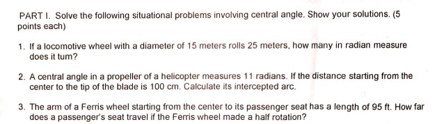 Solved PART I. Solve the following situational problems | Chegg.com