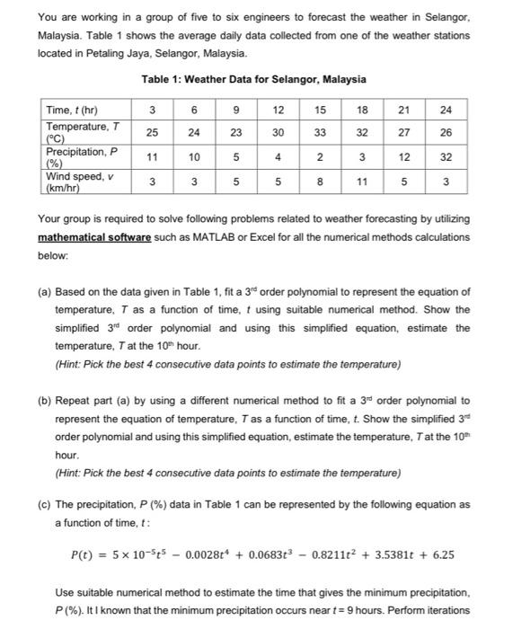 Solved You are working in a group of five to six engineers  Chegg.com