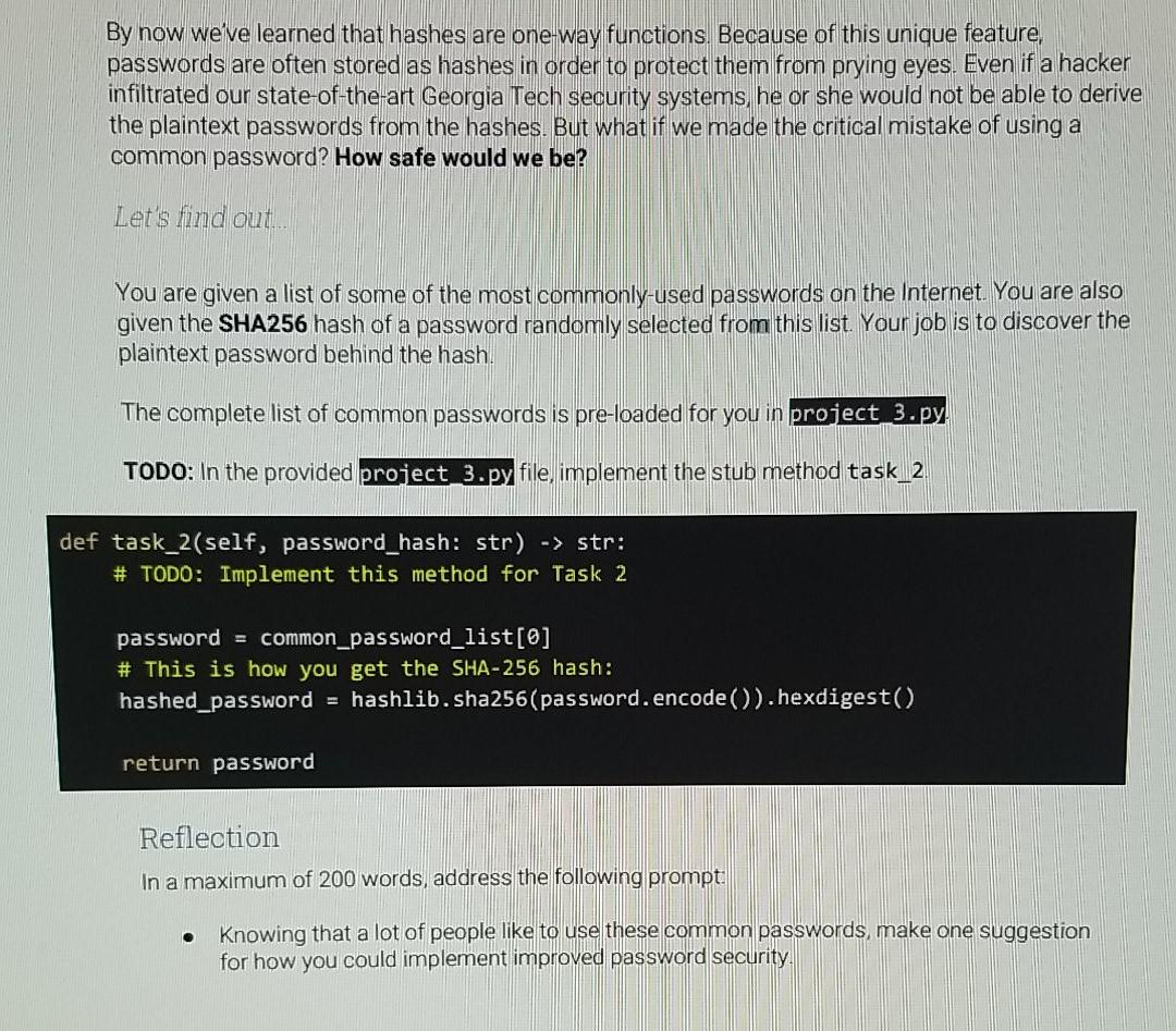 Solved By now we've learned that hashes are one-way | Chegg.com