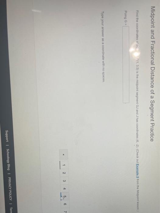 Solved Midpoint and Fractional Distance of a Segment | Chegg.com