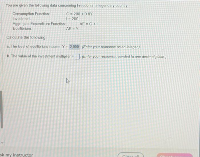 Solved You are given the following data concerning | Chegg.com