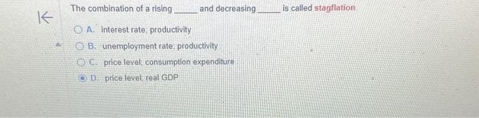Solved The combination of a rising and decreasing is called | Chegg.com