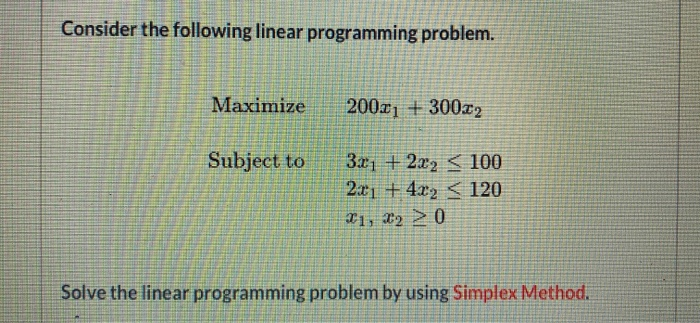 Solved Consider The Following Linear Programming Problem. | Chegg.com