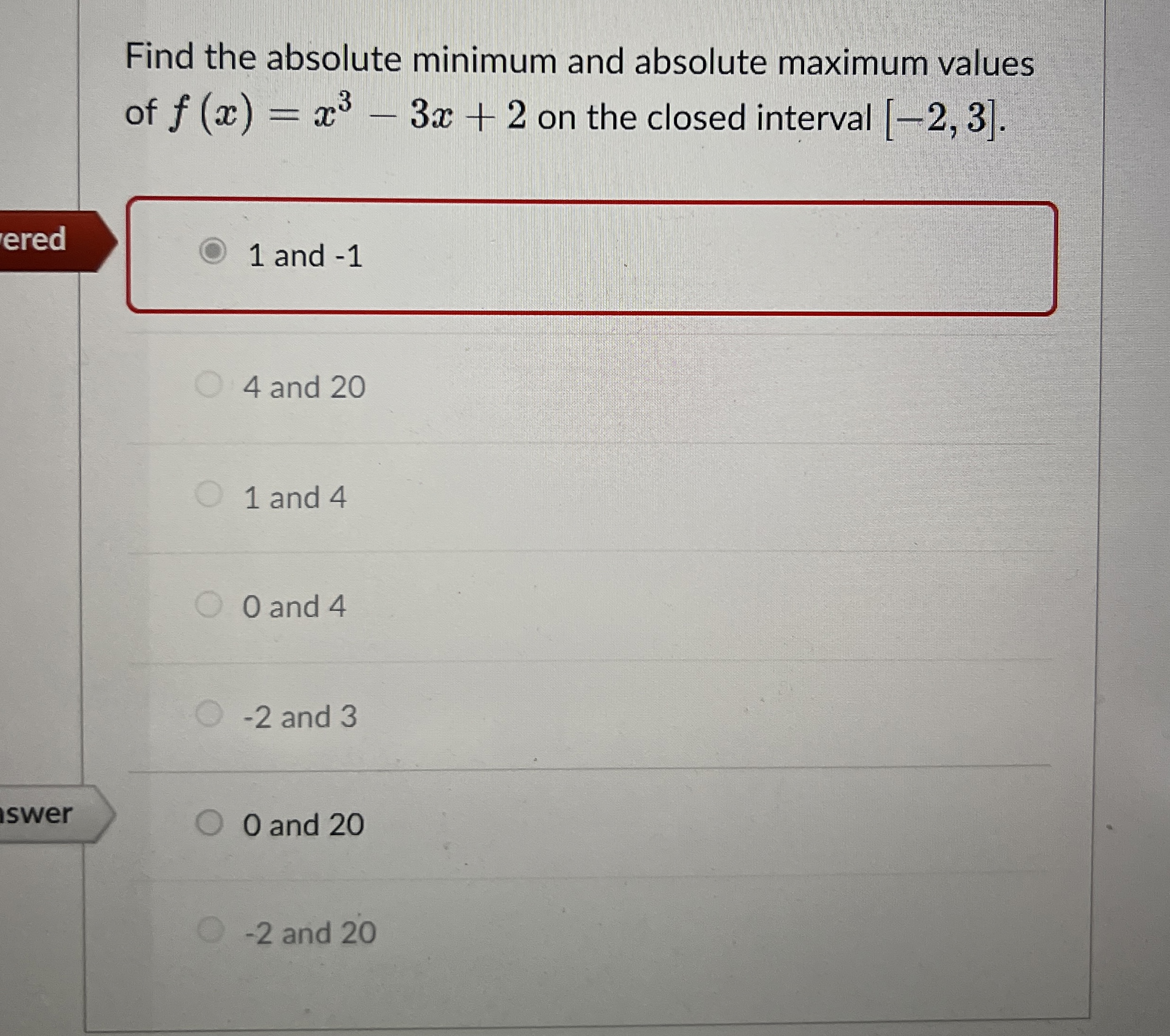 Solved Find the absolute minimum and absolute maximum values | Chegg.com