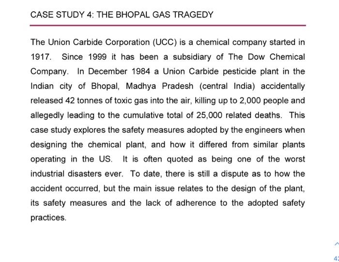 case study bhopal gas tragedy