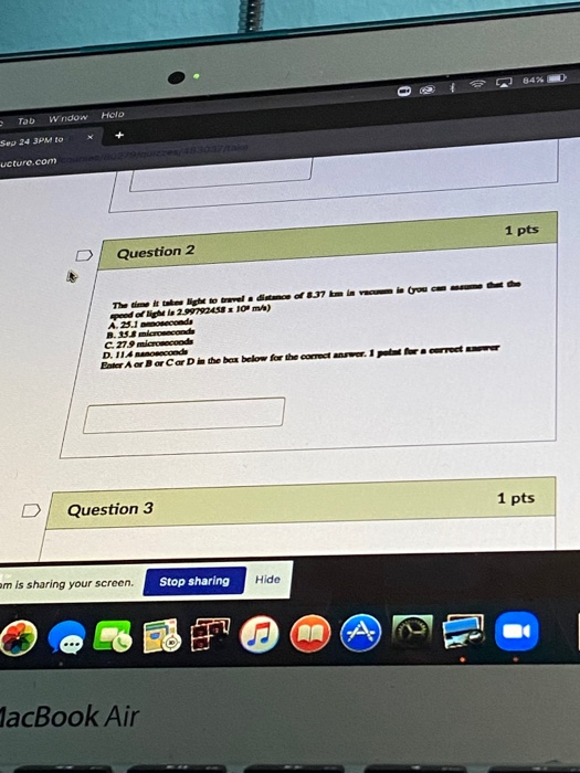 Solved Show Instructions 2 pts Question 1 You and your | Chegg.com