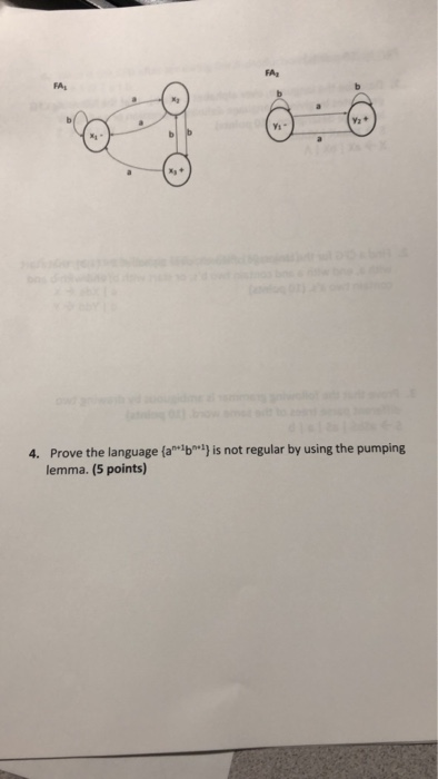 Solved 1 Construct Complement Fa Following Fa 5 Points 2 Find