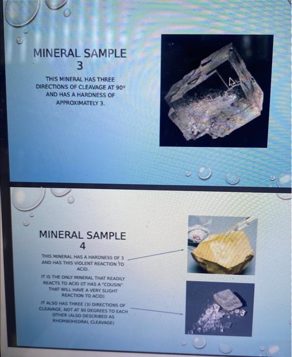 Solved Instructions for Lab 2 - Rock and Mineral Laboratory | Chegg.com